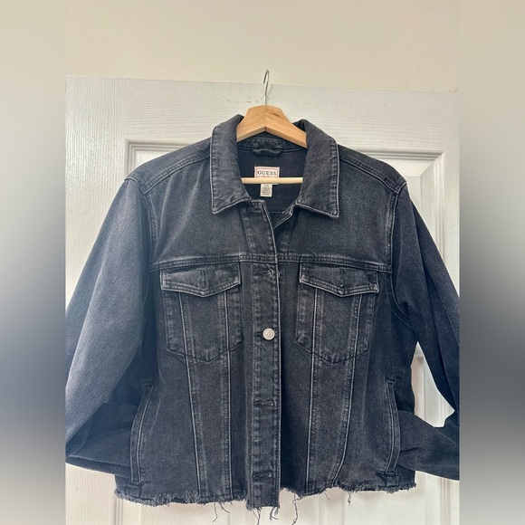 Black Jean Jacket - Picture 1 of 4